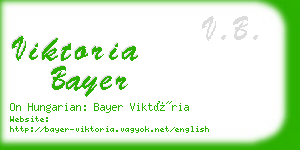 viktoria bayer business card